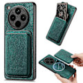 Miniatyrbilde 1 av 5: For Oppo Find X8 Pro 5G Deksel Retro Lær+TPU Telefondeksel med Avtakbar Kortlomme Green