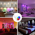 Miniatyrbild 4 av 5: Paket med 4 Dimbara RGBW LED GU10 Spotljuslampor - Färgväxlande LED-lampor - Varmvit (2700K-6500K) - Infraröd Fjärrkontroll Ingår