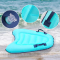 Miniatyrbillede 4 af 5: Oppustelig Surfboard Bærbar Bodyboard med Håndtag, Letvægts Svømning Flydende Surfboard, Surf Body Board Pool Floats(Grøn)