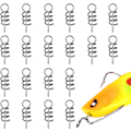 Miniatyrbild 8 av 9: Lås för fjäderlås för drag, mjukt dragfjäder | Utomhusfiskekrokcentreringsstift - 20 stycken fiskeskruv fast spärr, utomhus krokstift fiskeredskap