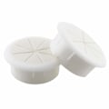 Miniatyrbillede 1 af 5: 2 stk. 2 tommer (50 mm) skrivebordsledningssamlinger ledningshulbetræk til kontor-pc-skrivebordsledningssamling hvid