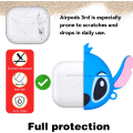 Miniatyrbild 5 av 5: Fodral för Airpods 3 Sött Mjukt Silikon 3D Rolig Kul Karaktär för Air pod 3 Omslag Cartoon Ring Kits Fodral för Barn Pojkar Flickor Tonåringar(Blå)