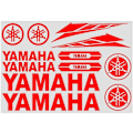 Miniatyrbild 3 av 5: Sommarrea för YAMAHA Motorcykel Dekal Logo Tank Dekal Kit Fordonsfoliering - FÄRG: Vit