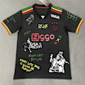 Miniatyrbild 3 av 5: Heta nya erbjudanden! Högkvalitativ Ajax Tredjetröja Special Edition Bob Marley 21/22 Fotbollströjor Fotbollströjor T-shirt L