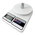 Kitchen Scale 10 kg Low Power Consumption Battery Operated Portable ABS White Baking Scale for Home