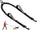 Double Dog Leash - Adjustable Leash with Anti-Tangle Splitter for 2 Dogs