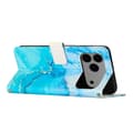 Miniatyrbild 3 av 5: Compatible with iPhone 17 Pro Max Kickstand Case Marble Pattern PU Leather Wallet Case Multicolor Blue Green Blue Green Multicolor