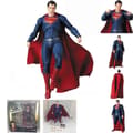 Mafex NO 057 Superman Justice League DC Comics Actionfigur Medicom Leksakspresent, 100% Ny (FMY)