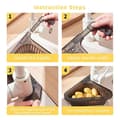 Miniatyrbild 2 av 5: Sink Strainer Filter Basket 2 Pcs Adjustable Kitchen Triangle Sink Strainer Transparent Sink Drain Basket D