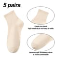Miniatyrbild 2 av 5: Girls' Solid Color Cotton Socks Sport Spring and Ecru KLB