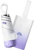 Mini-reseparaply UPF 50+, hopfällbart kompakt väskparaply, lätt UV-skyddande paraply för kvinnor och flickor