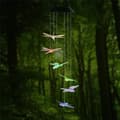 Miniatyrbild 2 av 4: Solar Wind Chime Dragonfly Mobile LED Light Color Changing for Garden, Yard,
