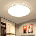 40 cm 24W LED Ceiling Lamp, Modern Ceiling Light in Glass & Metal for Bedroom Kitchen Hallway