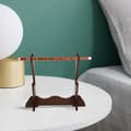 Miniatyrbild 5 av 8: Woodwind Instrument Holder 2-Layer Desktop Stand for Flute and Piccolo Coffee Color Multi-layer