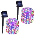 Miniatyrbild 1 av 5: Solar Powered Outdoor String Lights, 2-Pack 39ft Total 100 LED Solar Waterproof String Lights 8 Modes (Multicolor)