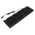 Miniatyrbild 2 av 6: Wired Mechanical Gaming Keyboard 104 Keys Colorful Light Suspended Keycaps Comfortable Touch USB Mechanical Keyboard