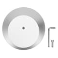 Speaker Base Mount Prevents Slipping Tilted Metal Desk Wireless Speaker Riser for Sonos Era 100 Silver