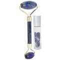 Facial Roller Massager Face Beauty Massager Roller with Roll-On Essential Oil Bottle (Lapis Lazuli Roller Lapis Lazuli Roll-On Bottle)