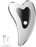Elektriskt Gua Sha-verktyg för ansiktet, Gua Sha-platta med vibration, värme och ljusterapi