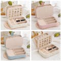 Miniatyrbild 5 av 5: Simple Premium Organizer Earring Necklace Ring Organizer Accessories Double Drawer Portable Boxes V2w1 White One size White One size White One size White One size