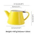 Miniatyrbild 1 av 5: Stump tekanna med SLS-lock och filter, 532 ml, Mandarin