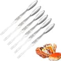 Fiskgaffelpinnar, rostfria verktyg för att plocka krabba och hummer, 6-pack