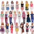 20 stycken Barbie Docka Kläder Vardaglig Kostym Mode Kjolar Byxor Klänning