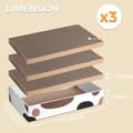 Miniatyrbilde 2 av 5: Katteklorestativ i papp, 3-lags design klorestativ for kattunger, resirkulerbar bølgepapp klorestativ, lang klorematte for katt
