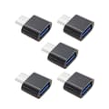 Miniatyrbillede 1 af 5: 5 STK./Sæt CY UC-086 Type-C USB-C til USB 2.0 480 Mbps OTG-adapter til telefon & tablet & USB-kabel &
