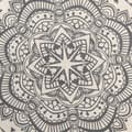 Miniatyrbilde 6 av 6: Vintage Rundt Teppe 90cm Bomull Rundt Vaskbart Mandala Teppe
