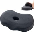 Miniatyrbilde 1 av 6: Piercingpute - Ørepiercingpute for sidesovere - Pute for sidesoving - Memory foam-pute - Ergonomisk - Pute med hull for øret ...