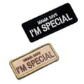 Miniatyrbillede 2 af 4: 9x4cm Customized Embroidered Name Tag