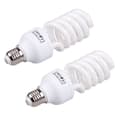 2x Compact E27 220v 5500k 45w Photo Studio Lamp Video Photography Daylight Bulb White