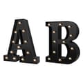 Miniatyrbillede 5 af 5: Nyligen LED-bogstaver Tal Lys Sort Dekorative Marquee-lamper til Begivenheder Bryllup Fest Fødselsdag Bar A