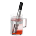 Miniatyrbillede 3 af 9: Tesil i rustfrit stål, filter, kaffe, blade, urt, si