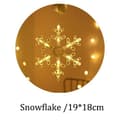 1 st Julgran DIY Hängande Ornament Väggdekor för Barn Present + LED-ljus, snöflinga