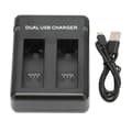 Dobbelt batterioplader til kamera Multifunktionel hurtig USB-batterioplader til AHDBT-501 601 701 801