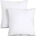 Innerkuddar för sängkläder (2-pack), 45 x 45 cm (18\" x 18\") Kuddstoppningsinsatser, Hollowfiber-kuddar (Vit)