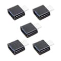 Miniatyrbillede 3 af 5: 5 STK./Sæt CY UC-086 Type-C USB-C til USB 2.0 480 Mbps OTG-adapter til telefon & tablet & USB-kabel &