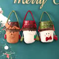 3 nya juldekorationer Julklappsväska Tygpåse Jultomte Snögubbe Äppelväska Älg 20*16cm