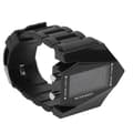 Sport Electronic Watch Date Display Alarm Function Airplane Style Waterproof LED Electronic Watch for Boys Black