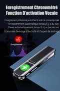 Miniatyrbild 3 av 5: Voice Recorder, 256GB Memory, USB Rechargeable, with MP3 Player for Lectures Dictaphone Voice Recorder
