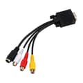 VGA SVGA - S-Video 3 RCA AV TV -sovitinkaapeli PC-kannettavalle