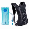 Hydration Backpack with Water Bladder, Lightweight Tear-Resistant Backpack with Drinking Tube, for Cycling Hiking Running Climbing, Black
