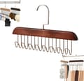 Miniatyrbild 1 av 5: Multifunctional Non-Slip Storage Hangers, Non-Slip Multi-Hook Clothes Hanger, 360° Rotating Multi-Function Hanger with 8 Hooks - Retro Color