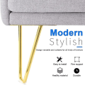 Miniatyrbild 3 av 5: 4pcs Hairpin Table Legs Thick Solid Metal Furniture Foot Chair Sofa Be