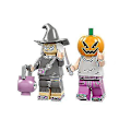 Miniatyrbillede 3 af 3: Mng 16 stk./sæt Halloween Zombie Dukker Vampyr Batman Spøgelse Små Partikler Samlet Byggeklods Legetøj