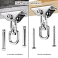 Miniatyrbild 4 av 4: 360 Hammock Chair Hanging Ceiling Mount Spring Snap Swivel Hooks Hardware Kit