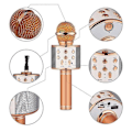 Miniatyrbild 4 av 5: Bluetooth Microphone Speaker Handheld Microphone Karaoke Mic Music Player Singing Recorder Gold