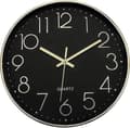 Wall Clock 12-inch Silent Non-ticking Wall Clock black